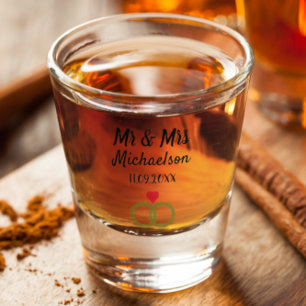 Personalised Wedding Shot Glass