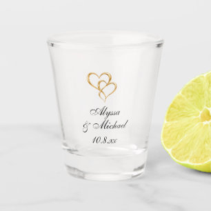 Personalised Wedding Shot Glass Wedding Favours