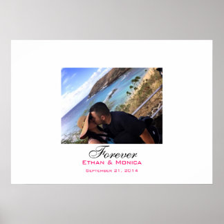 Personalised Wedding Signature Canvas Poster