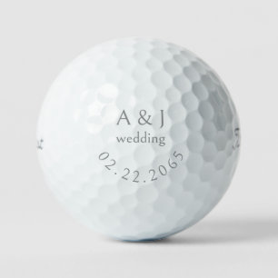 Personalised Wedding Silver Favour Titleist Pro V1 Golf Balls