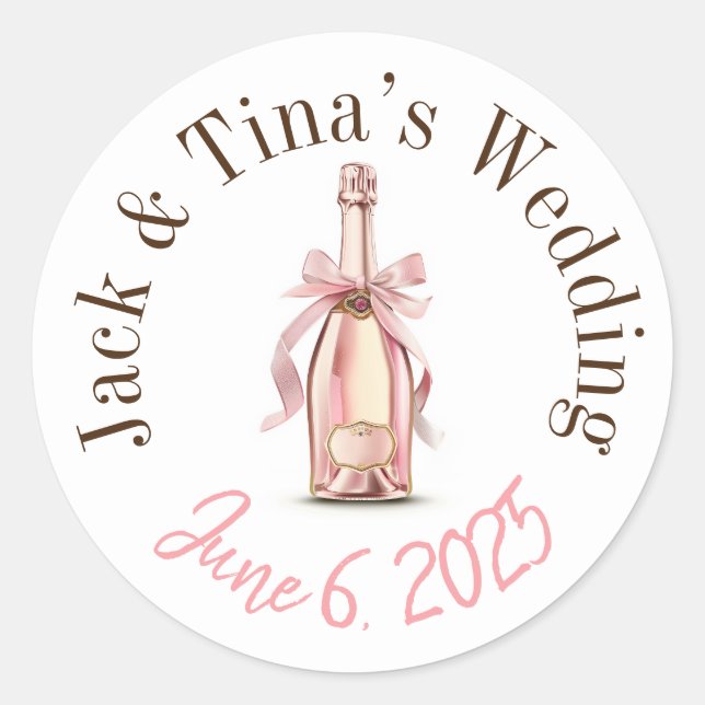 Personalised wedding stickers  (Front)