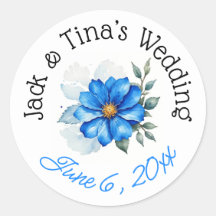 Personalised wedding stickers