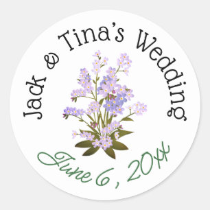 Personalised wedding stickers