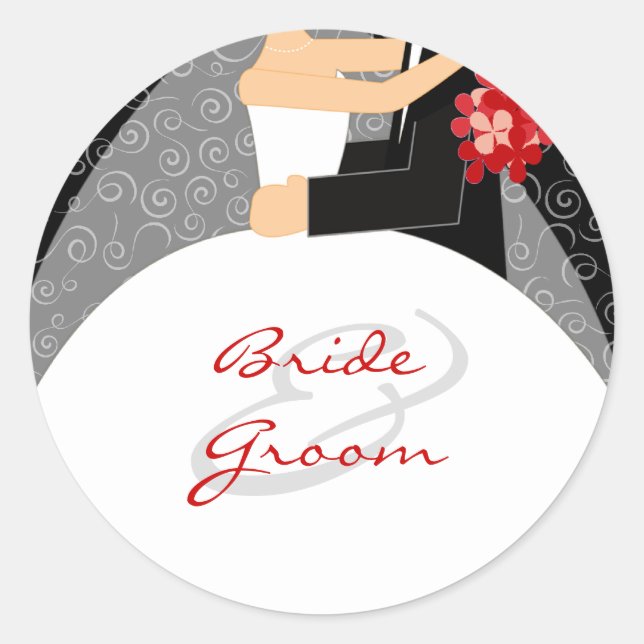 Personalised Wedding Stickers (Front)