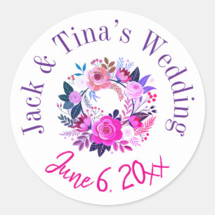 Personalised wedding stickers