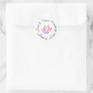 Personalised wedding stickers