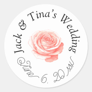 Personalised wedding stickers 