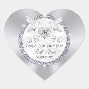 Personalised, Wedding Stickers for Envelopes, 