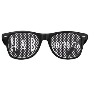 Personalised Wedding Sunglasses, Wedding Favours  Retro Sunglasses
