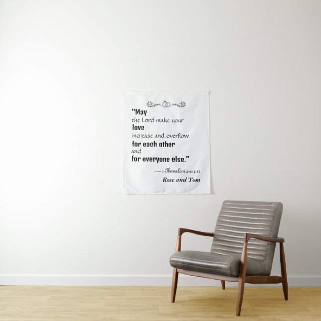 Personalised Wedding Tapestry (In Situ)