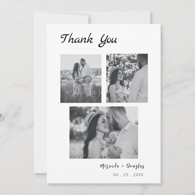 Personalised Wedding Thank You Card (Front)