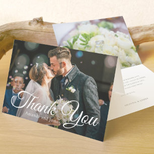 Personalised Wedding Thank You Photo Card