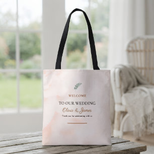 Personalised Wedding Welcome Bag Rustic Elegant