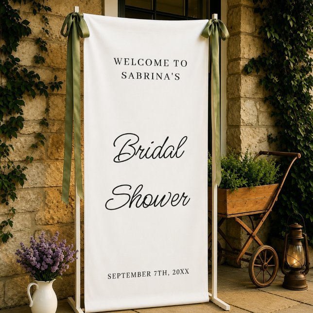 Personalised Wedding Welcome Bridal Shower Engaged Banner (Creator Uploaded)