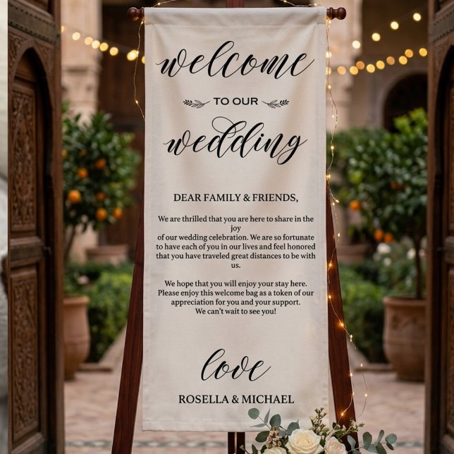 Personalised Wedding Welcome Custom Wedding Party  Banner (Creator Uploaded)