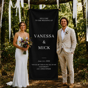 Personalised Wedding Welcome Custom Wedding Party Banner