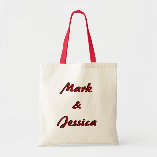 Personalised Wedding Welcome Tote Bag (Front)
