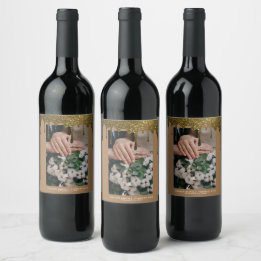 Personalised Wedding Wine Labels, Custom Bottle Label