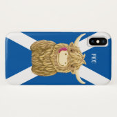 Personalised Wee Hamish Highland Cow (saltire) Case-Mate iPhone Case (Back (Horizontal))