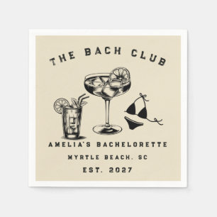 Personalised Weekend Trip Beach Bachelorette Party Napkin