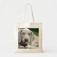 Personalised Weimaraner Dog Photo and Dog Name