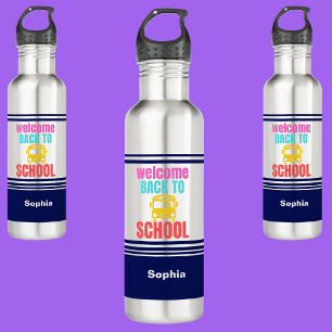 Personalised Welcome Back To School  710 Ml Water Bottle
