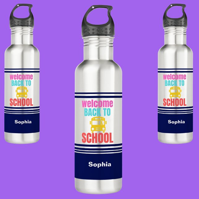 Personalised Welcome Back To School  710 Ml Water Bottle (Creator Uploaded)