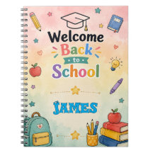 Personalised Welcome Back to School Notebook