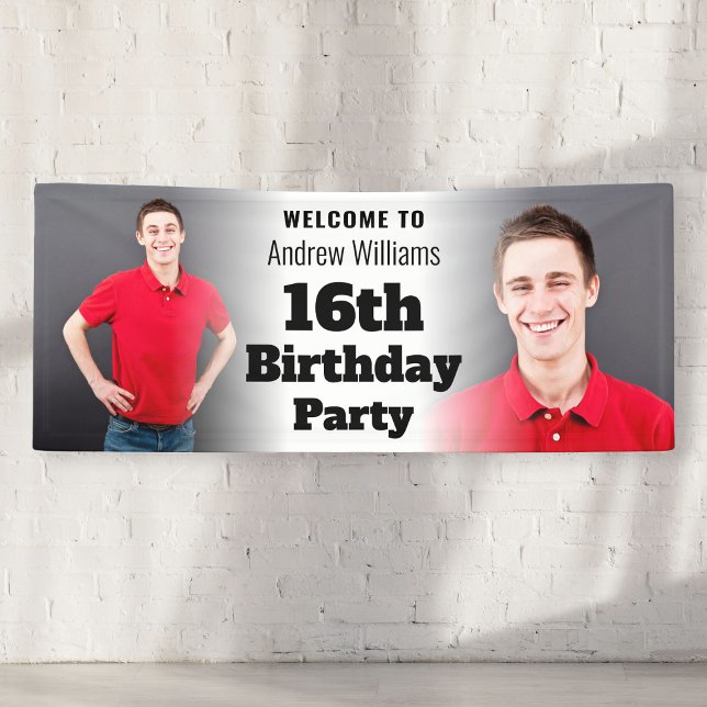 Personalised Welcome Sign 16th Birthday Men Photo (Personalized Welcome Sign 16th Birthday Men Photo
)