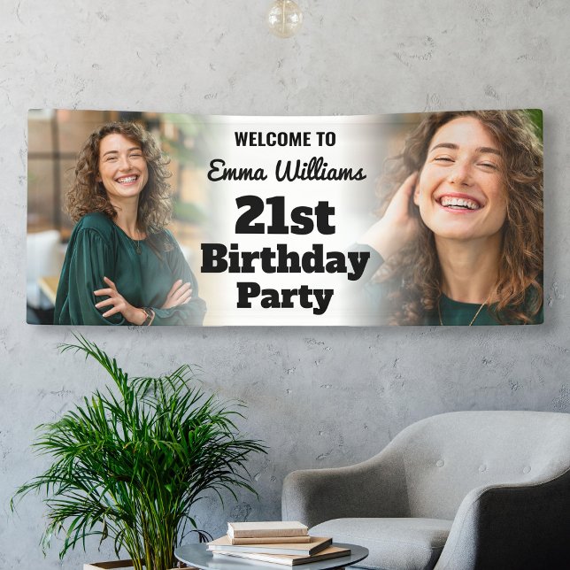 Personalised Welcome Sign 21st Birthday Girl Photo (Personalized Welcome Sign 21st Birthday Girl Photo
)