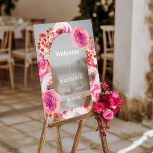 Personalised Welcome Sign Clear Acrylic