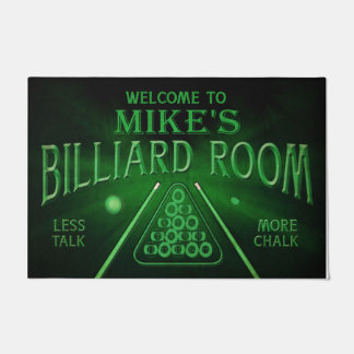Personalised Welcome To Billiard Room Mat