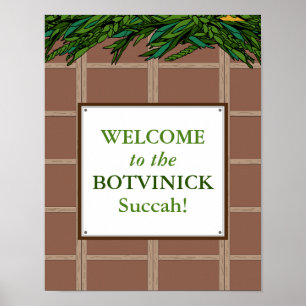 Personalised - Welcome to Succah Poster