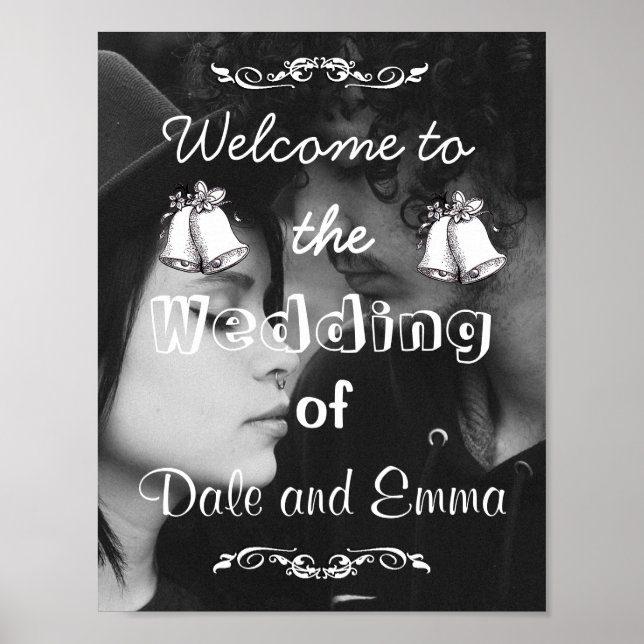 Personalised Welcome to the Wedding Poster (Front)