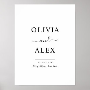 Personalised Welcome Wedding Poster