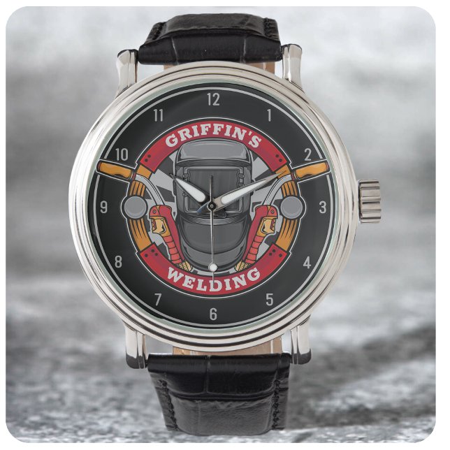 Personalised Welder Metal Fabricator Welding Shop Watch (Creator Uploaded)