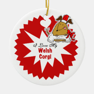 Personalised Welsh Corgi Keepsake Ornament