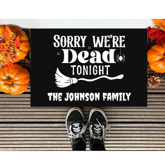 Personalised We're Dead Tonight Doormat