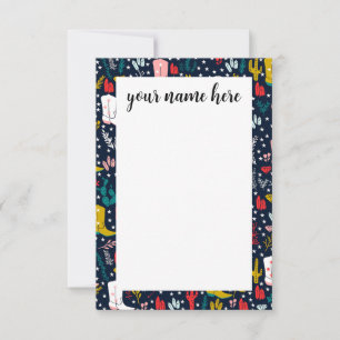 Personalised Western Cowgirl Notecards