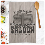 Personalised Western Rifle Guns Old Saloon Bar  Tea Towel<br><div class="desc">Personalised NAME Western Rifle Guns Old West Saloon Bar Gifts - Customise with your Name and Custom Text!</div>