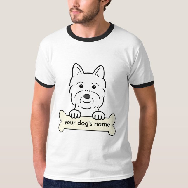 Personalised Westie T-Shirt (Front)