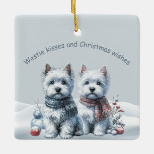 Personalised Westies Christmas Ornament