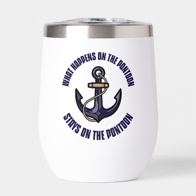 Personalised What Happens on the Pontoon Funny (Front)