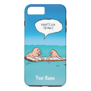 Personalised Whatcha Doing? Funny Cartoon iPhone 8 Plus/7 Plus Case