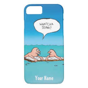 Personalised Whatcha Doing? Shipwreck Cartoon Case-Mate iPhone Case