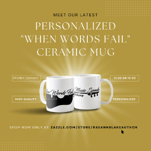 Personalised "When Words Speak" Guitar Ceramic Mug