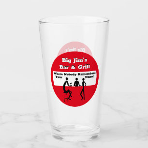 Personalised Where Nobody Remembers Your Name Glass