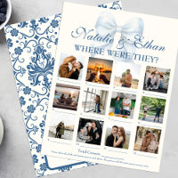 Personalised Where Were They Bridal Shower Game