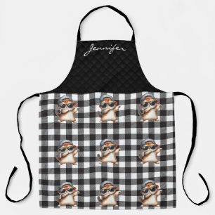 Personalised Whimsical Cat All-Over Print Apron