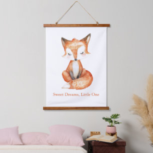Personalised Whimsical Fox, Nursery Wall Art